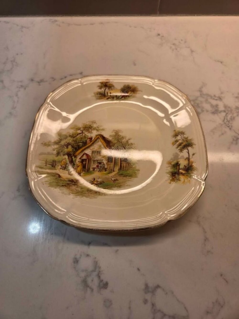 Alfred Meaken vintage sandwich plate made in England